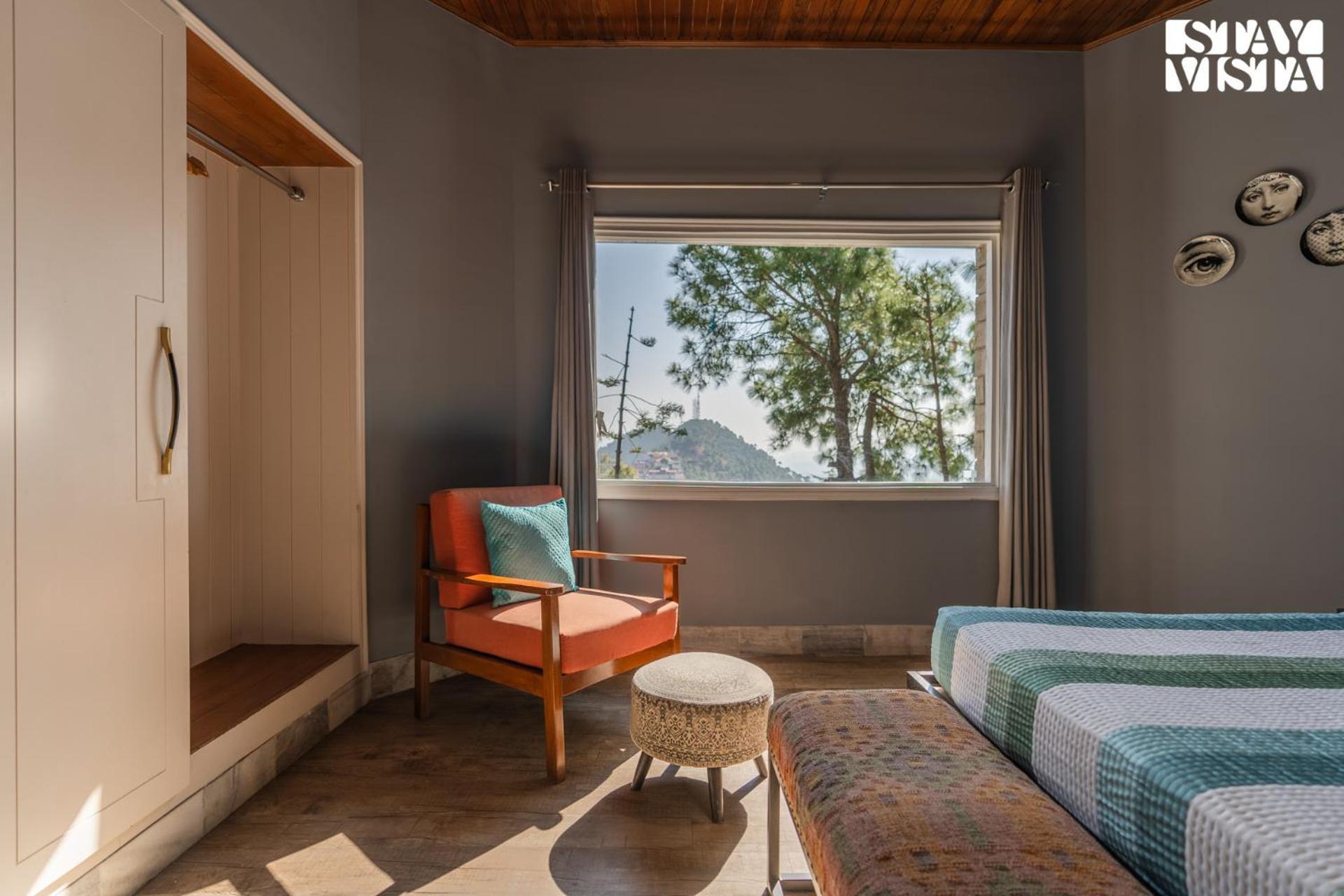 Stayvista At Serene With Outdoor Bonfire Barog エクステリア 写真