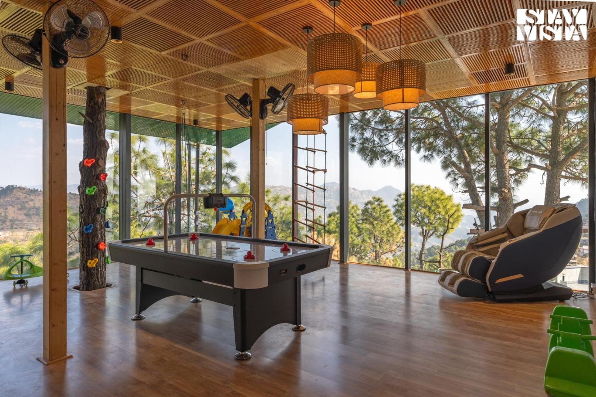 Stayvista At Serene With Outdoor Bonfire Barog エクステリア 写真