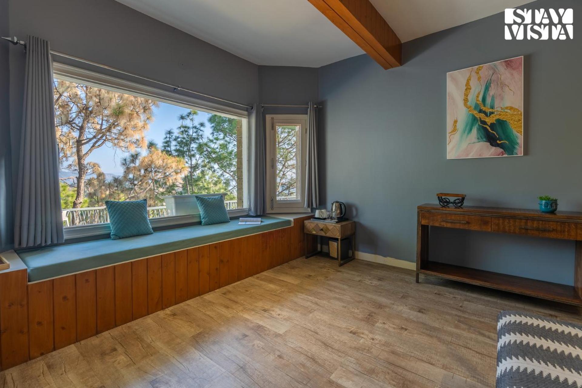Stayvista At Serene With Outdoor Bonfire Barog エクステリア 写真