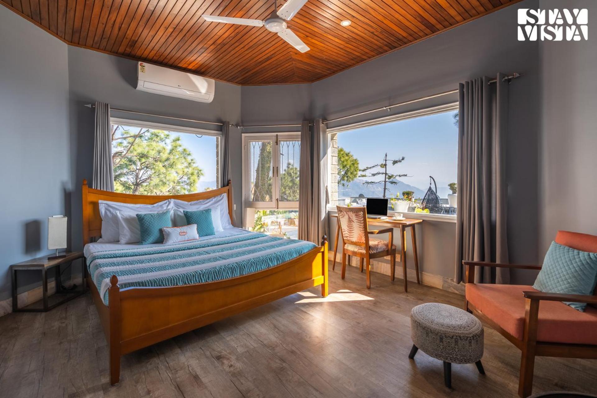 Stayvista At Serene With Outdoor Bonfire Barog エクステリア 写真