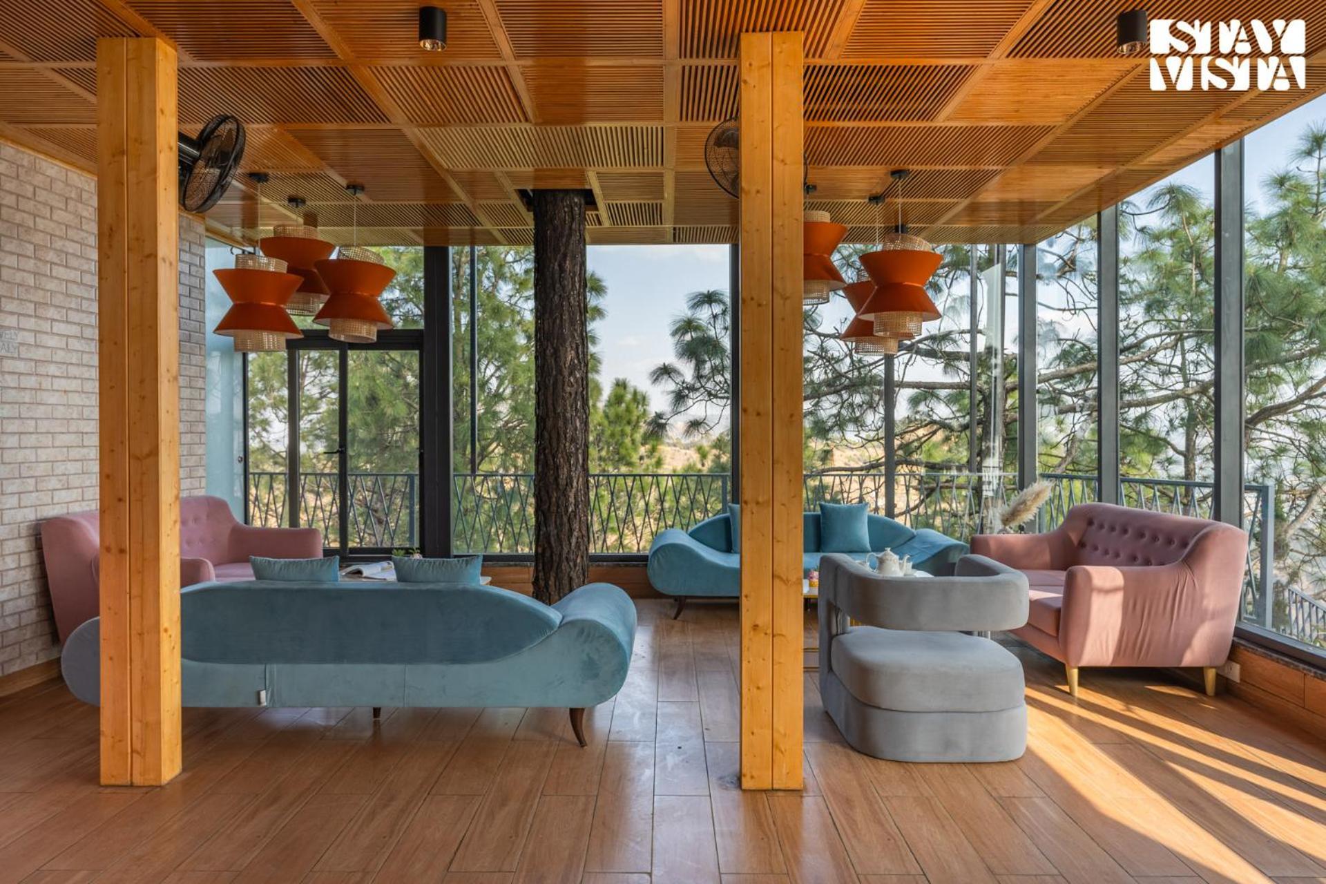 Stayvista At Serene With Outdoor Bonfire Barog エクステリア 写真